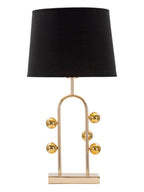 Lampada da tavolo in metallo nero, Ø32,5x61 cm – Bubble