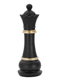 Scultura decorativa in resina nero, Ø9x25,5 cm – Regina