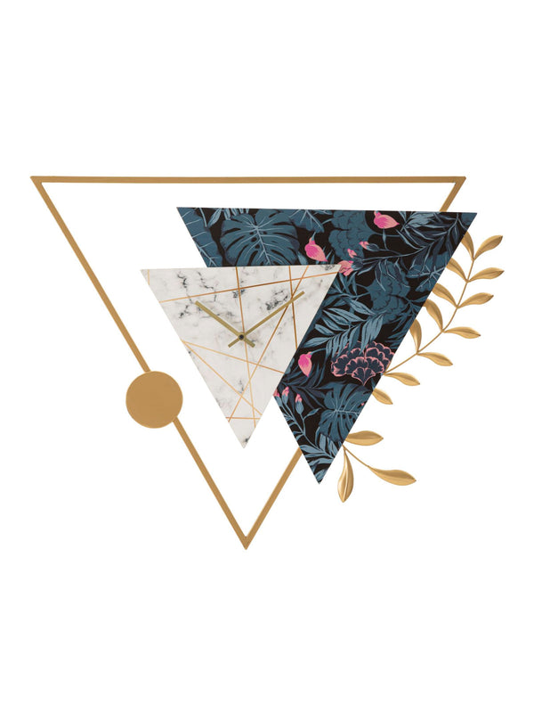 Orologio da parete in metallo multicolore, 75x4,5x59 cm – Triangle