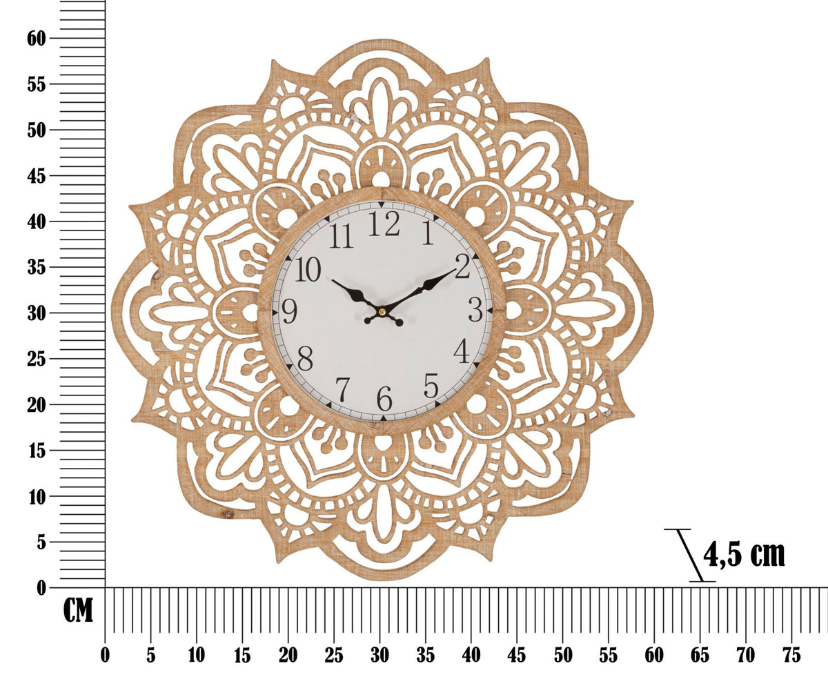 Orologio da muro Carving, Ø60x4,5 cm