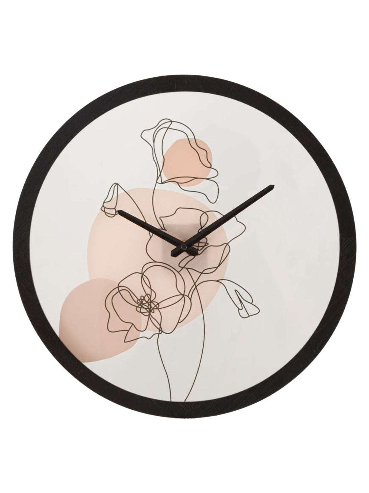 Orologio da parete in metallo multicolore, Ø40x3,5 cm – Flower