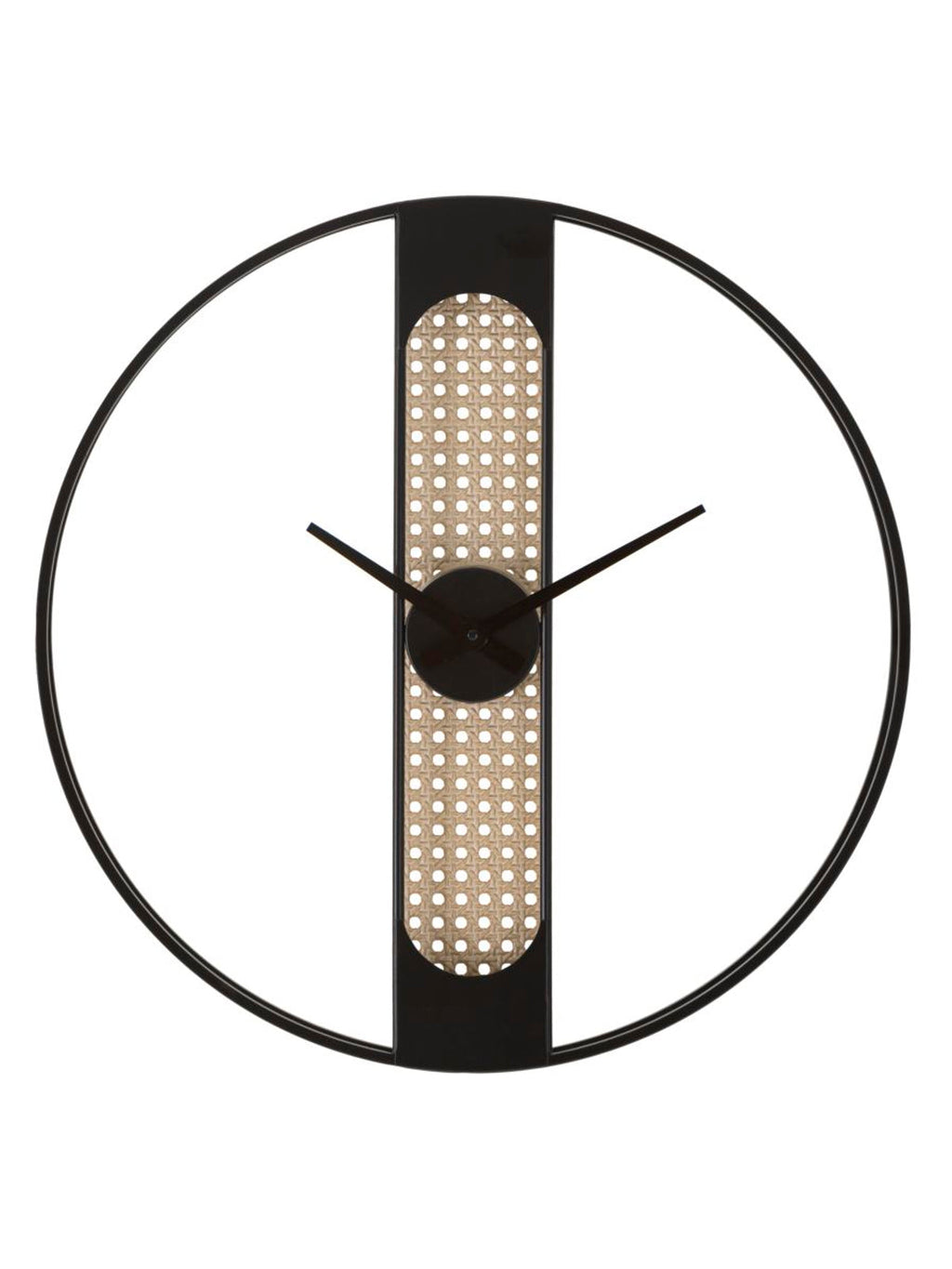 Orologio da parete in metallo nero, Ø60x5 cm – Ribby