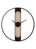 Orologio da parete in metallo nero, Ø60x5 cm – Ribby