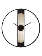 Orologio da parete in metallo nero, Ø60x5 cm – Ribby