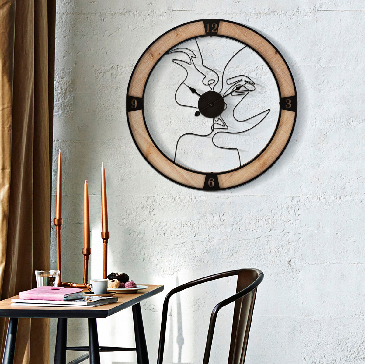 Orologio da muro Couple, Ø60x3 cm – dettaglio 4