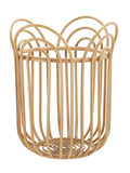 Portavaso da terra in metallo marrone, Ø31,5x40 cm – P/vaso Panama
