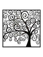 Pannello decorativo da parete in ferro nero, 100x1x100 cm – Three Plus