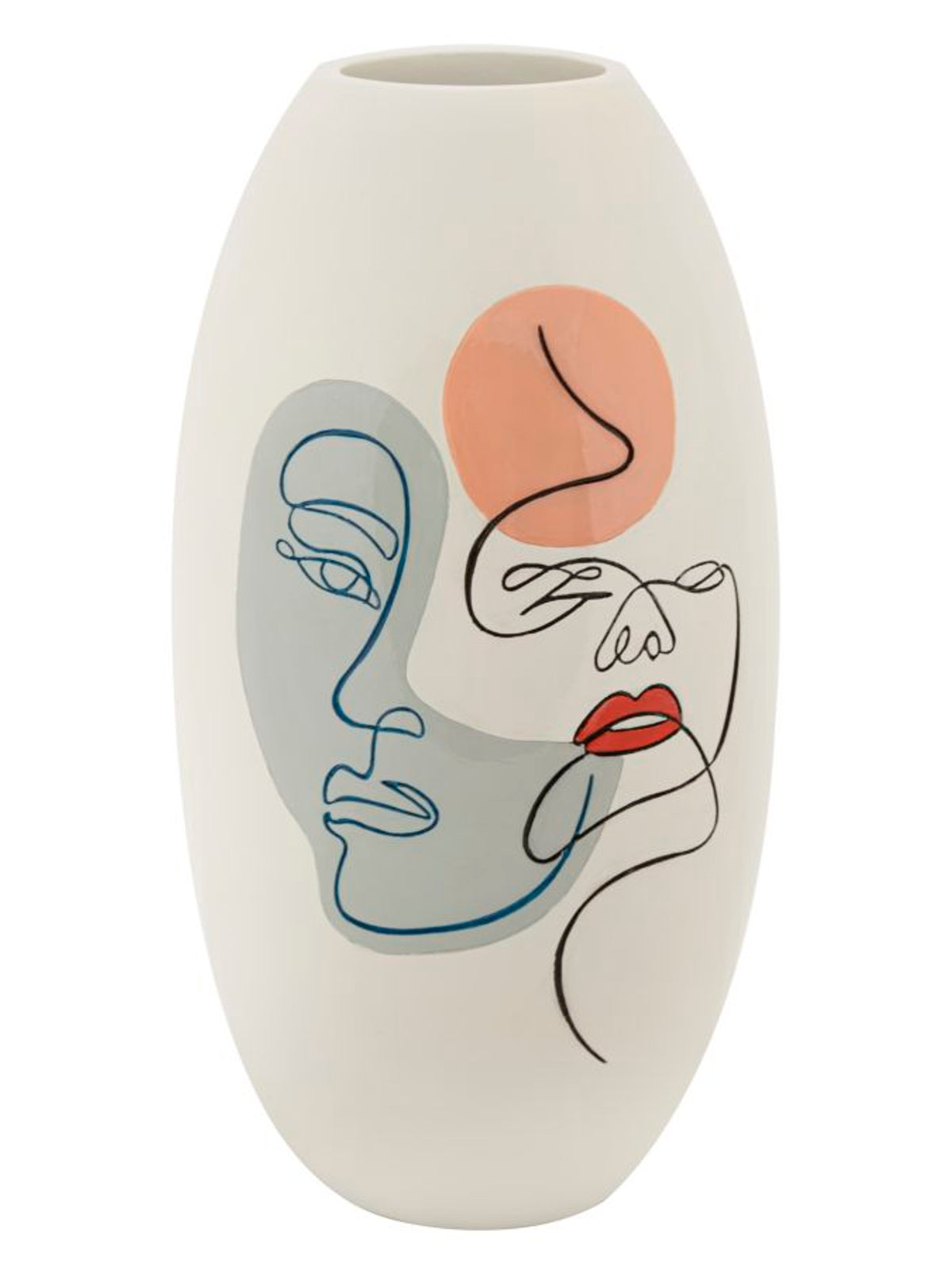 Vaso decorativo in resina, Ø20,5x38 cm – Art C