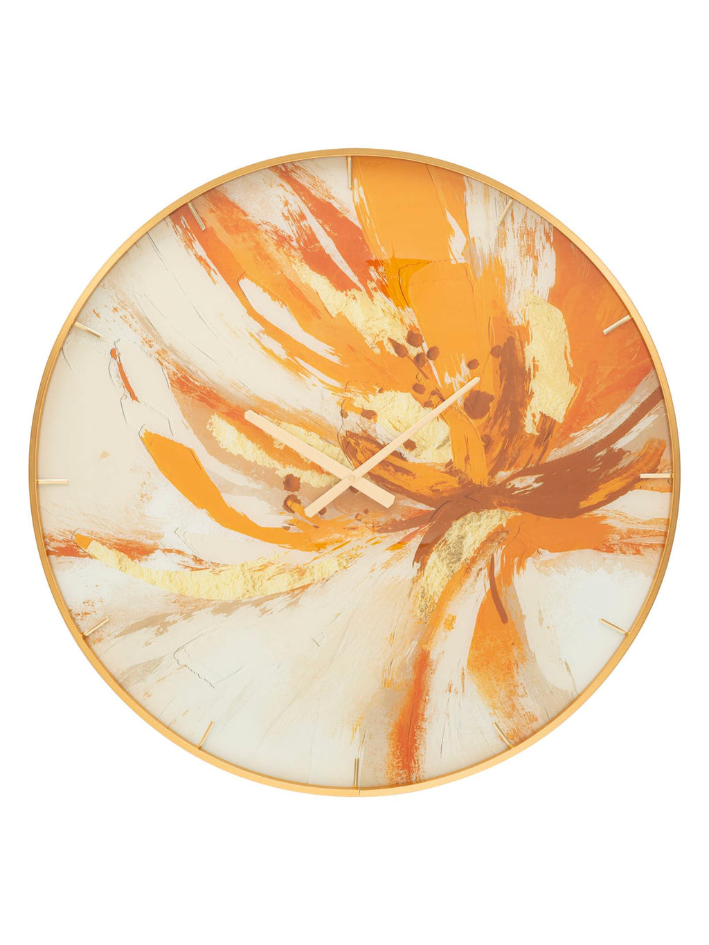 Orologio da parete in vetro multicolore, Ø80x5 cm – Glass Toply