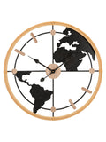 Orologio da parete in metallo marrone, Ø60x5 cm – Oroglio World New