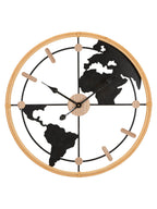 Orologio da parete in metallo marrone, Ø60x5 cm – Oroglio World New