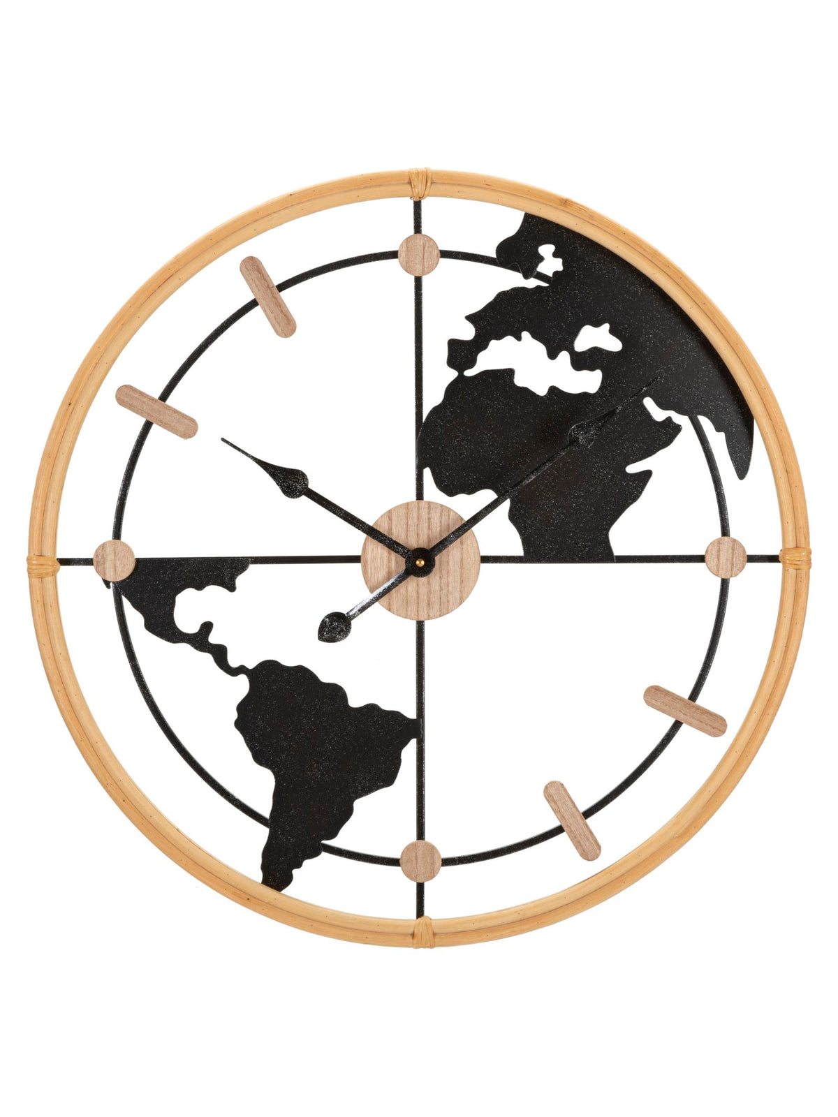 Orologio da parete in metallo marrone, Ø60x5 cm – Oroglio World New