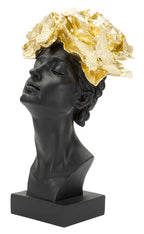 Donna C/farfalle in Testa, 21x20x36,5 cm