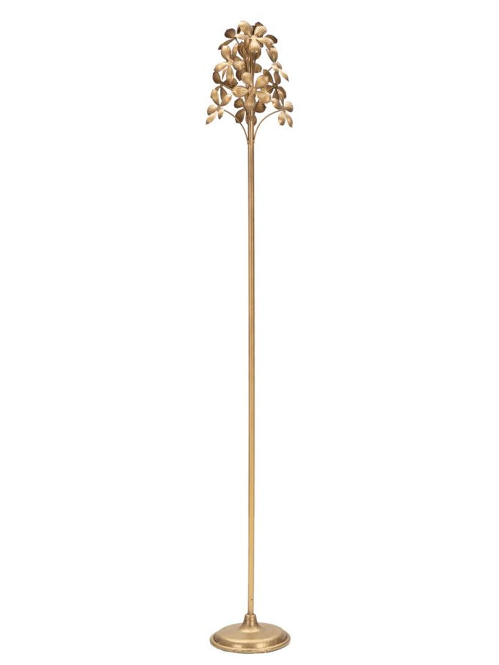 Portacandele in metallo oro, Ø17x118 cm – Flowy
