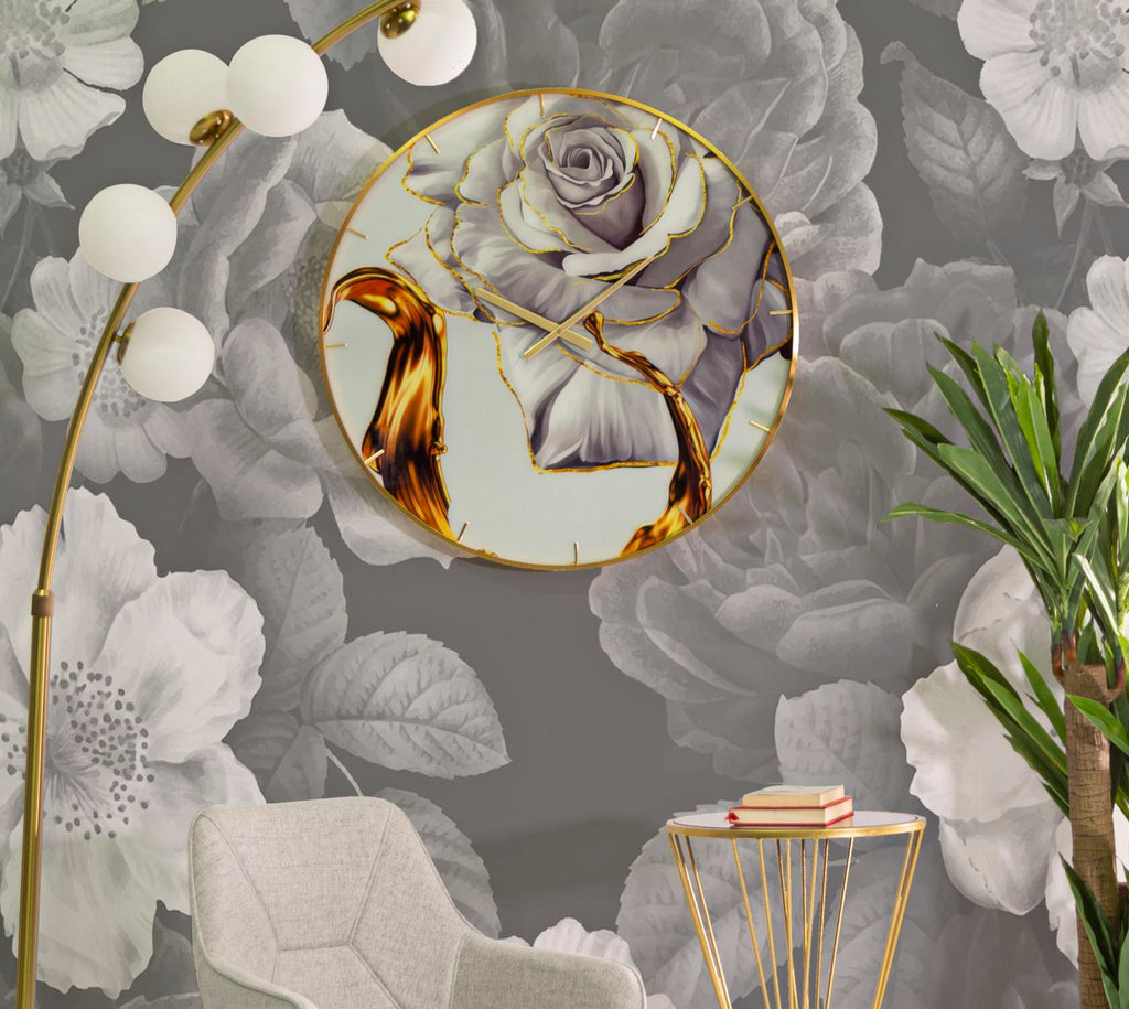 Orologio Glass Rose, Ø60x5 cm – dettaglio 4