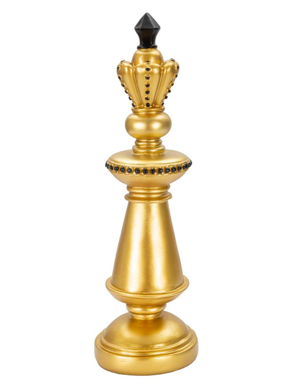Scultura decorativa in resina oro, Ø11x32,5 cm – Re
