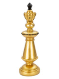 Scultura decorativa in resina oro, Ø11x32,5 cm – Re
