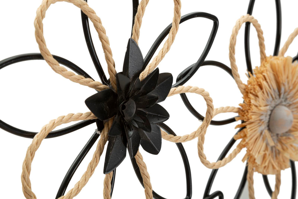 Pannelo in ferro e Raffia Flow - foto 4