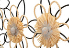 Pannelo in ferro e Raffia Flow - foto 2