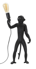 Lampada da tavolo Monkey nero, Ø26x34x55 cm