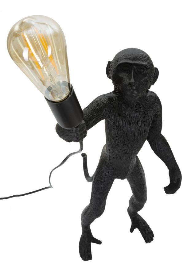 Lampada da tavolo Monkey nero, Ø26x34x55 cm – dettaglio 2