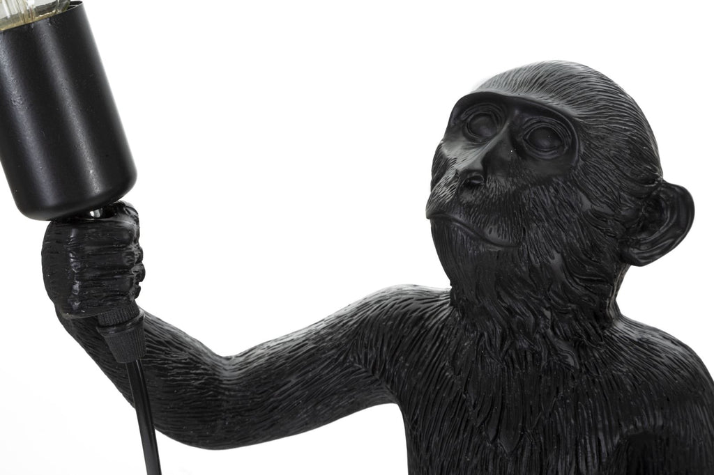 Lampada da tavolo Monkey nero, Ø26x34x55 cm – dettaglio 3