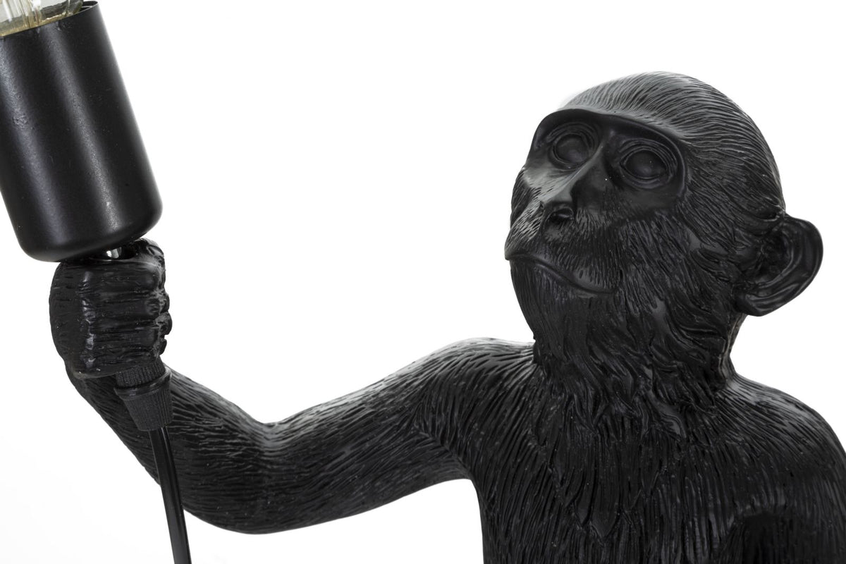 Lampada da tavolo Monkey nero, Ø26x34x55 cm – dettaglio 3