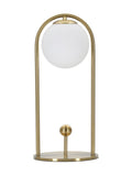Lampada da tavolo in metallo oro, Ø21x47 cm – Glamy Arc