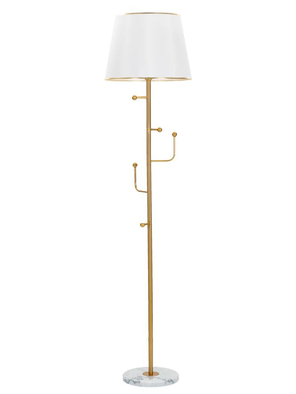 Lampada da terra in metallo oro, Ø41x173 cm – App/abiti