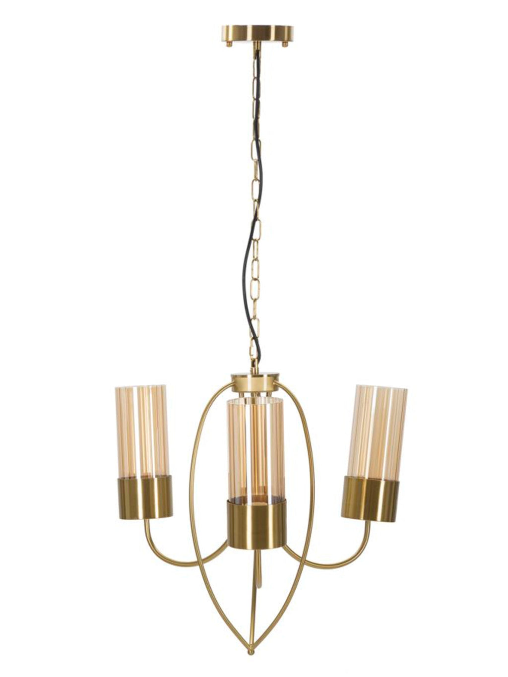 Lampadario a sospensione in metallo nero, Ø60x103 cm – Versailles Luci