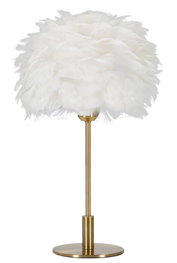 Lampada da tavolo Ball Feather, Ø30x50 cm