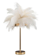 Lampada da tavolo in metallo bianco, Ø40x55 cm – Palm