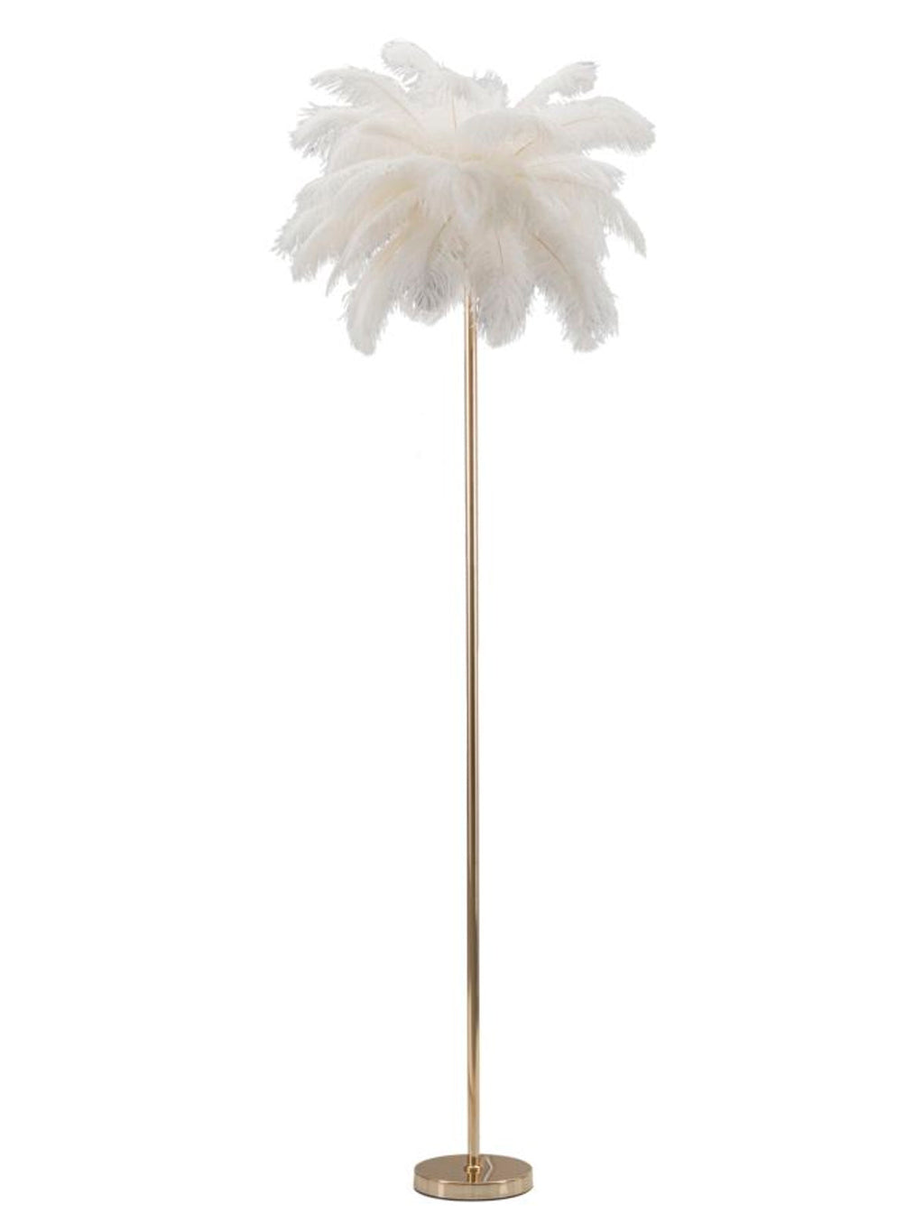 Lampada da terra in metallo bianco, Ø55x160 cm – Palm