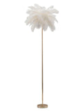 Lampada da terra in metallo bianco, Ø55x160 cm – Palm