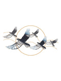 Pannello decorativo da parete in ferro multicolore, 91x7x50 cm – Bird