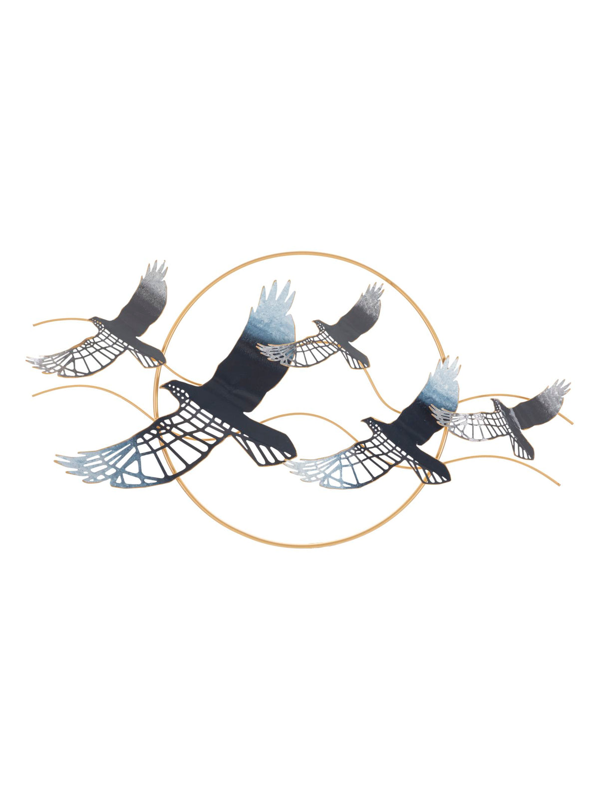 Pannello decorativo da parete in ferro multicolore, 91x7x50 cm – Bird