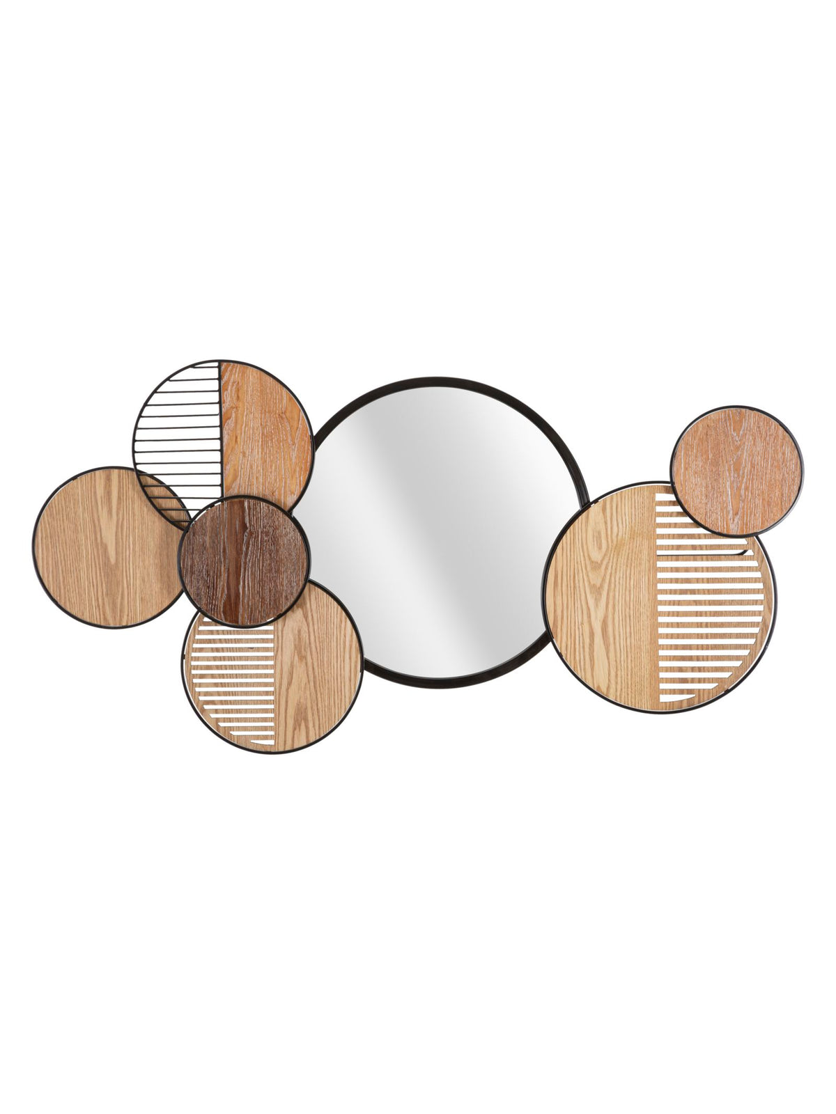 Specchio da parete in metallo multicolore, 123,2x4,4x63,5 cm – Woody