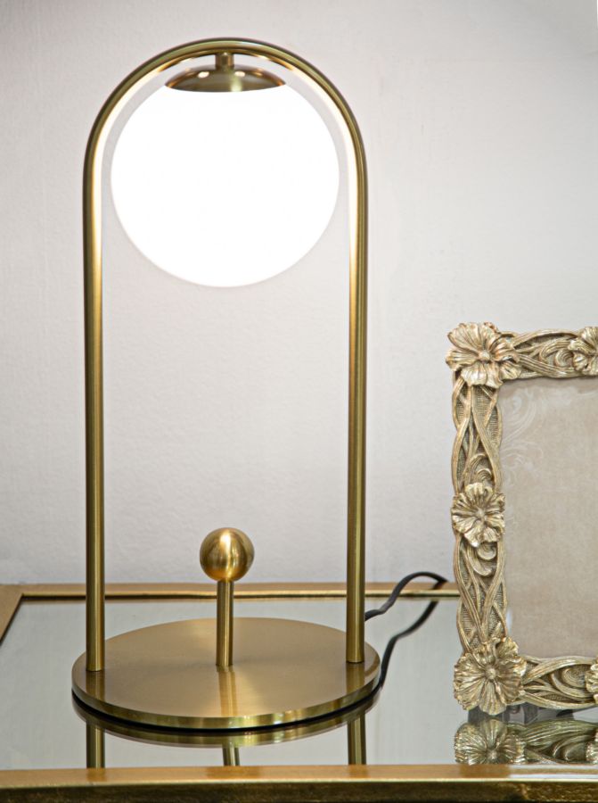 Lampada da tavolo Glamy Arc, Ø21x47 cm – dettaglio 4
