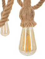 Lampadario Rope Circle, Ø64x90 cm