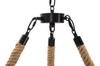Lampadario Rope Circle, Ø64x90 cm