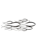 Pannello decorativo da parete in metallo multicolore, 100x1x35 cm – Fishy