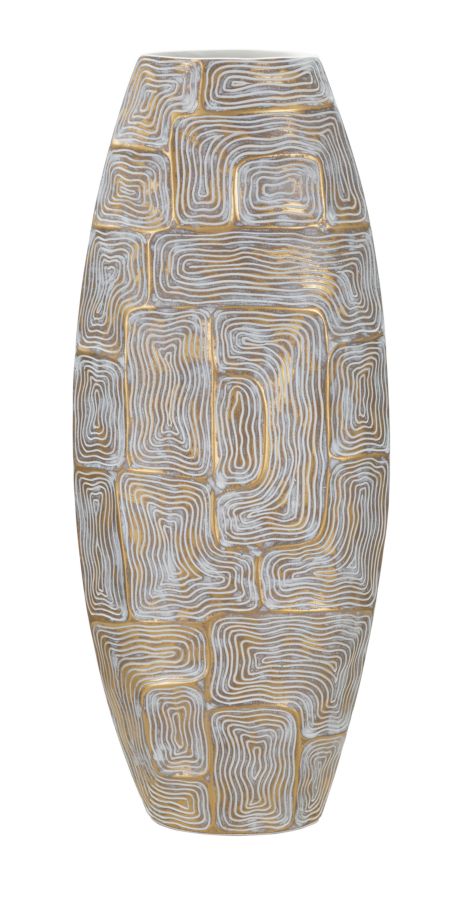 Vaso resina Eclips Tower, 24x11,5x59,5 cm