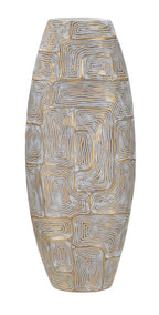 Vaso resina Eclips Tower, 24x11,5x59,5 cm
