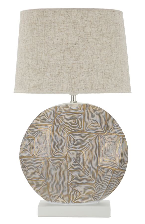 Lampada da tavolo resina Eclips, Ø38x64 cm