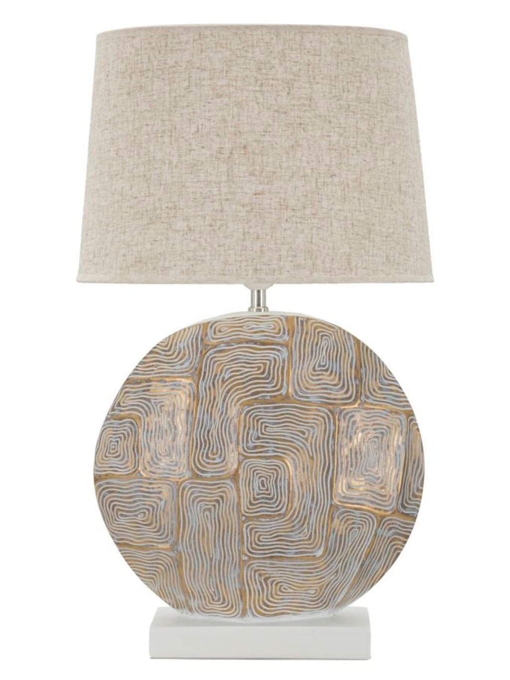 Lampada da tavolo in resina oro, Ø38x64 cm – Eclips