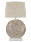 Lampada da tavolo in resina oro, Ø38x64 cm – Eclips