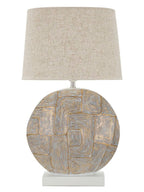 Lampada da tavolo in resina oro, Ø38x64 cm – Eclips