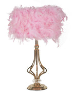 Lampada da tavolo Tarty rosa, Ø25x54 cm