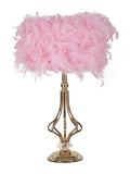 Lampada da tavolo in metallo rosa, Ø25x54 cm – Tarty