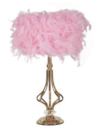 Lampada da tavolo in metallo rosa, Ø25x54 cm – Tarty